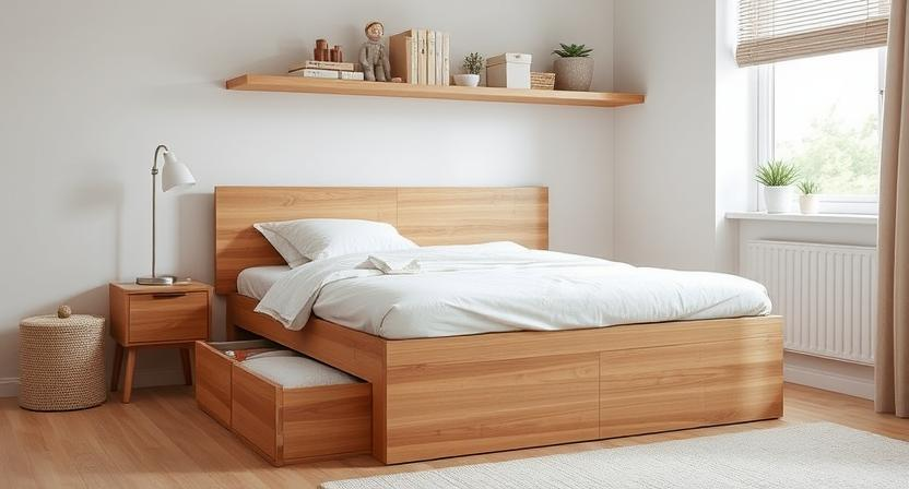 Thiết kế phòng ngủ 15m2 phong cách Đơn Giản