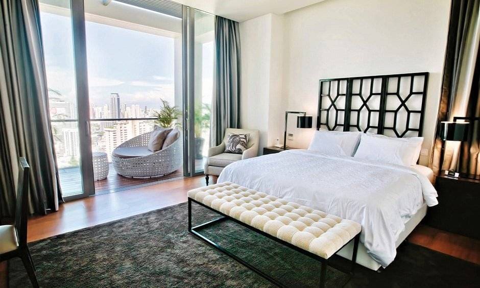 Thiết kế phòng ngủ 20m2 có ban công