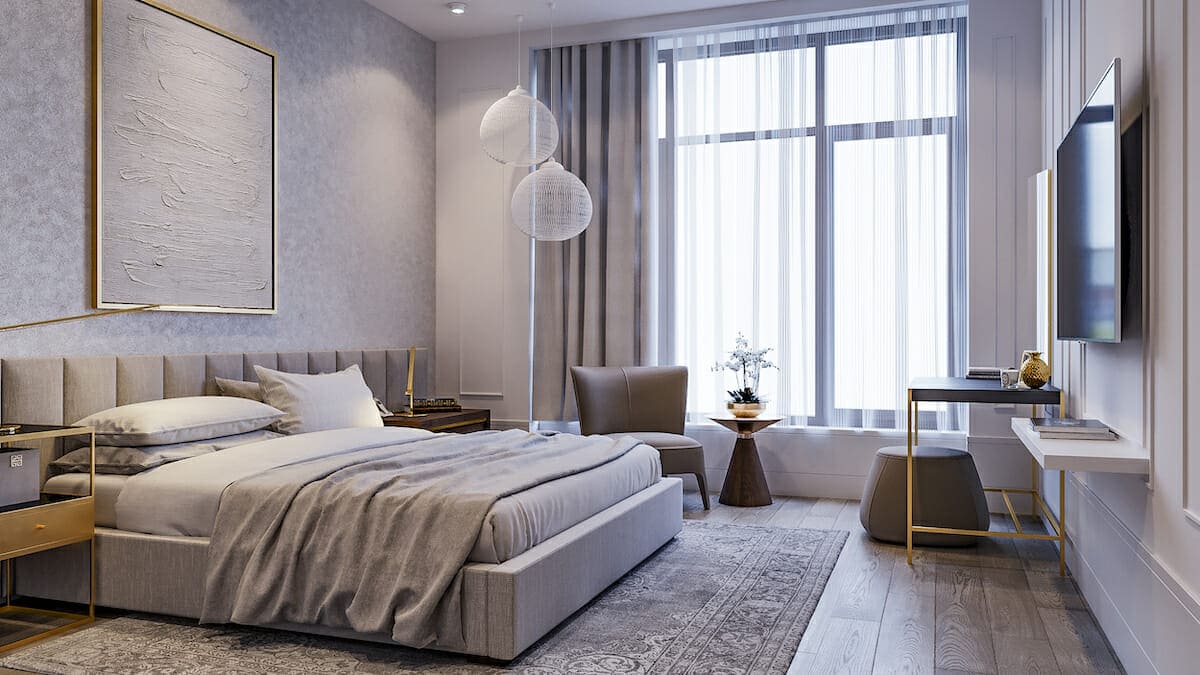 Thiết kế phòng ngủ 16m2 phong cách Tối Giản