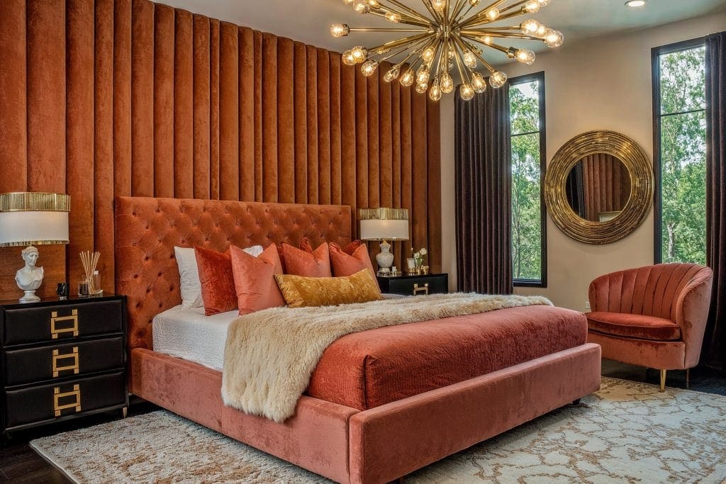 Thiết kế phòng ngủ 22m2 phong cách Art Deco