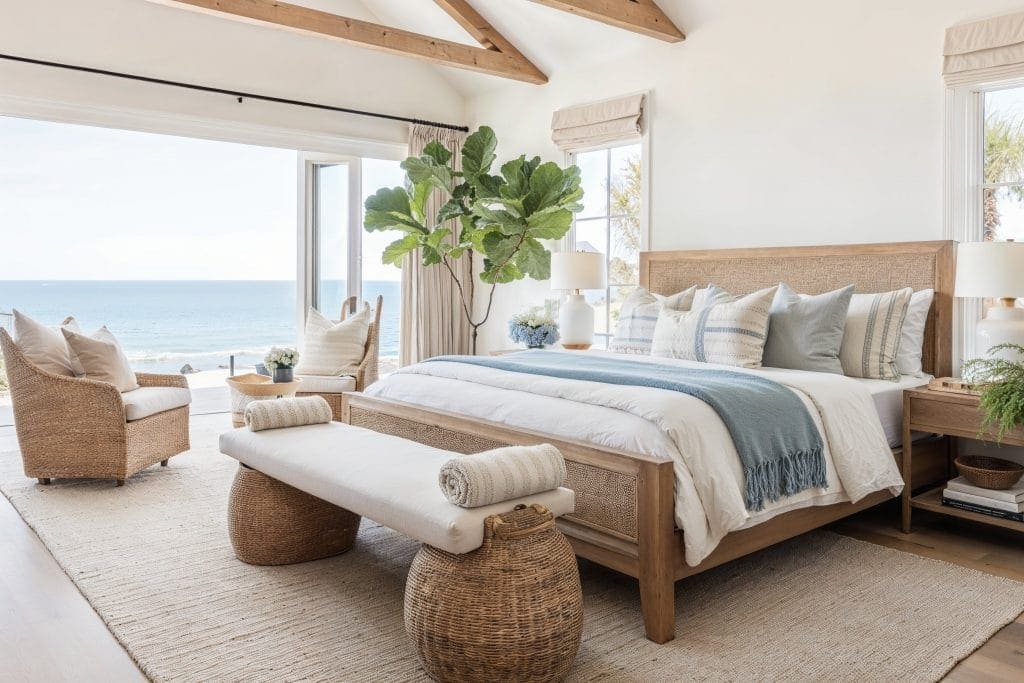 Thiết kế phòng ngủ 22m2 phong cách Coastal