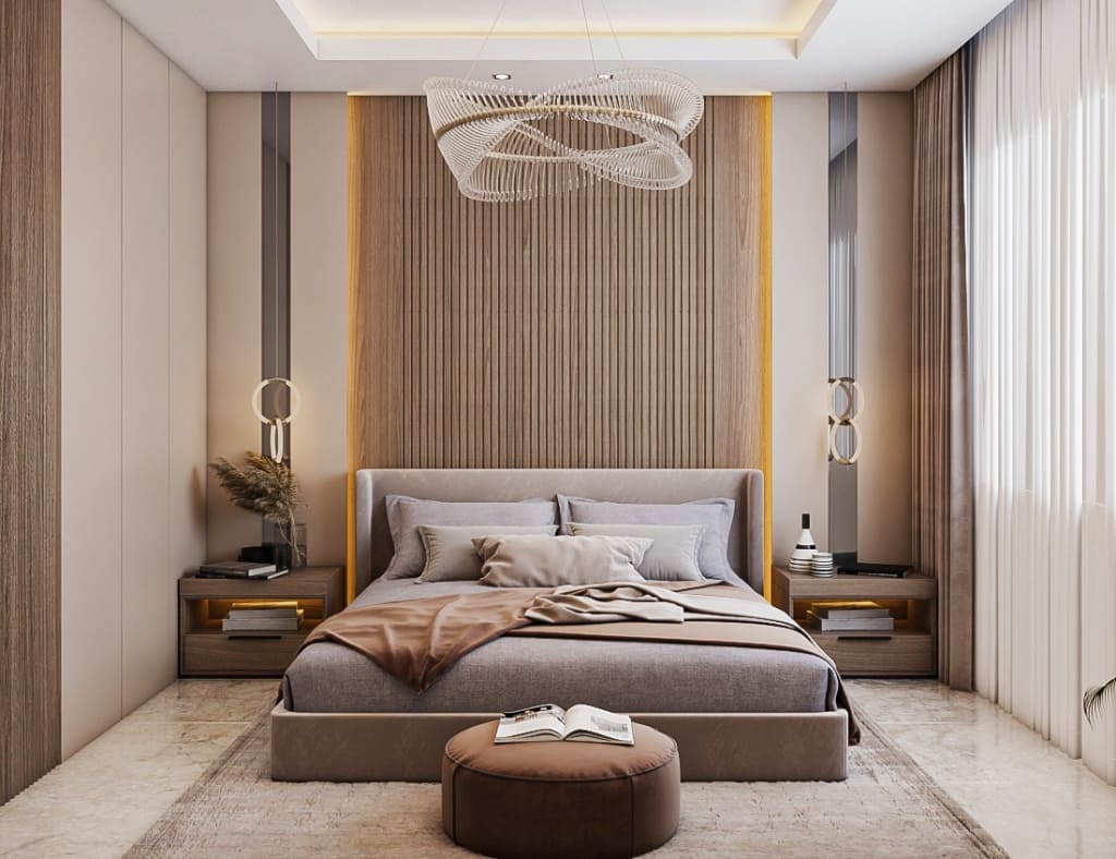 Thiết kế phòng ngủ 24m2 phong cách Hiện Đại