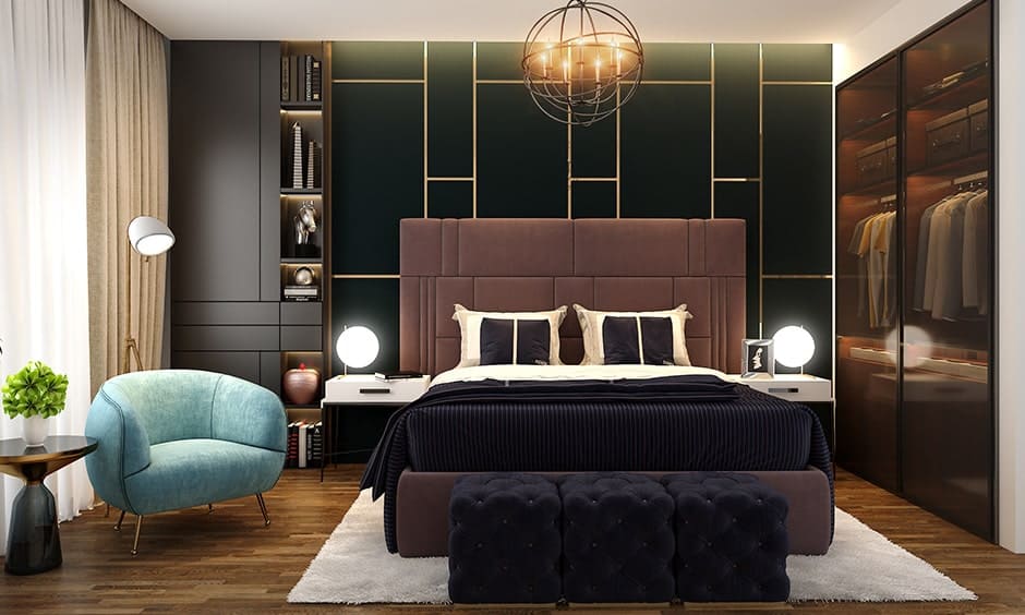 Thiết kế phòng ngủ 21m2 phong cách Công Nghiệp