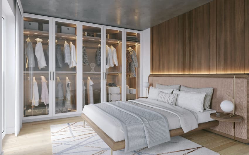 Thiết kế phòng ngủ 21m2 phong cách Hiện Đại