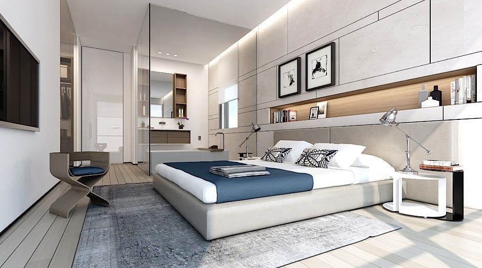 Thiết kế phòng ngủ 27m2 có nhà vệ sinh