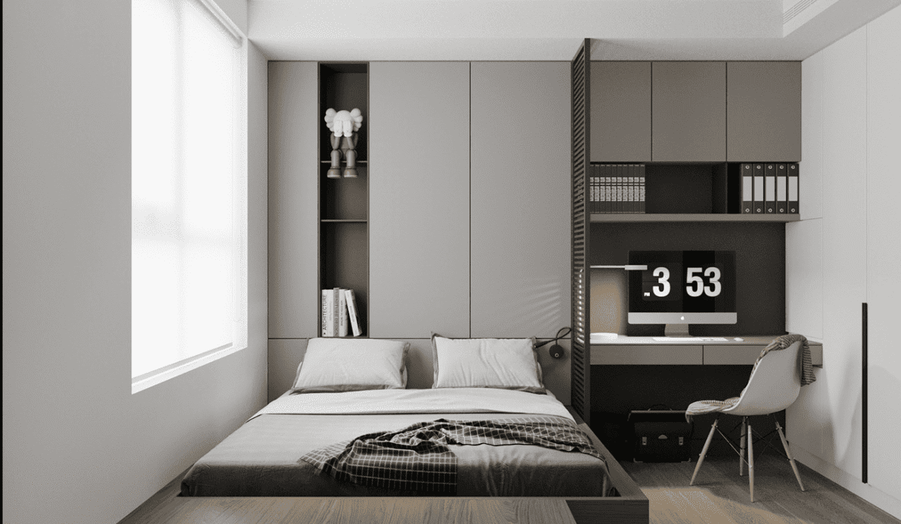 Thiết kế phòng ngủ 6m2 cho cặp vợ chồng