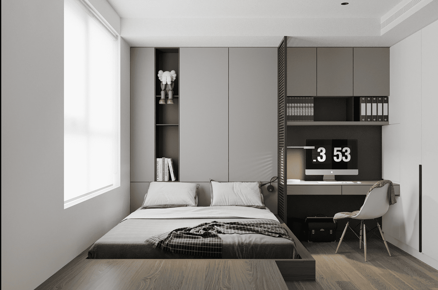 Thiết kế phòng ngủ 6m2 cho cặp vợ chồng