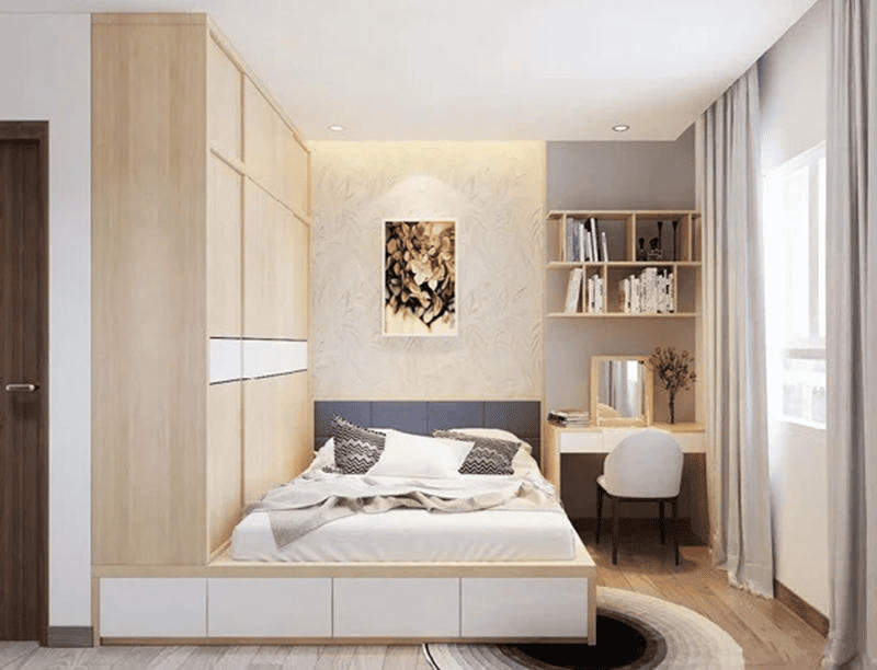 Thiết kế phòng ngủ 6m2 phong cách Hiện Đại