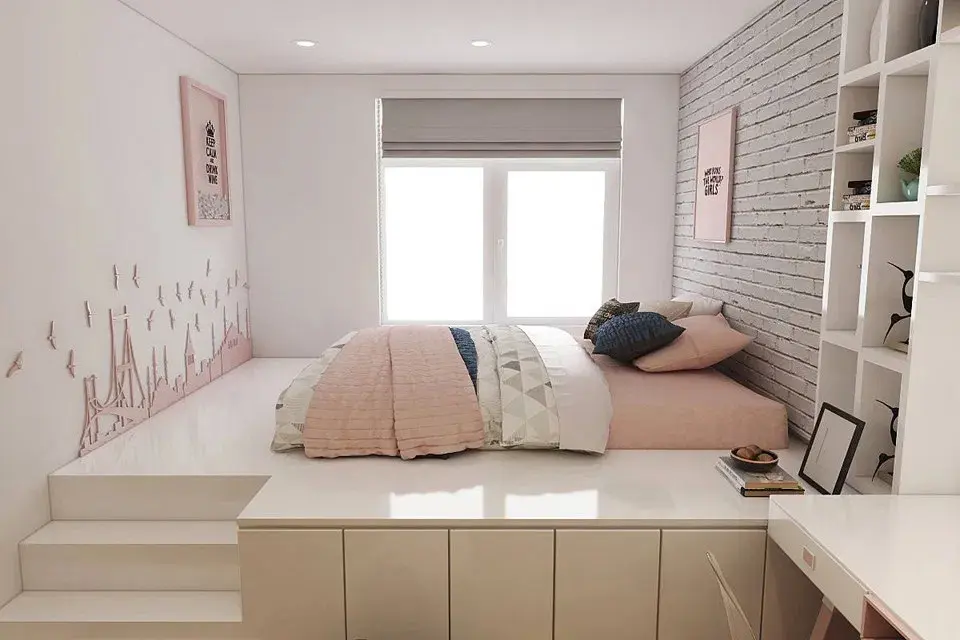 Thiết kế phòng ngủ 7m2 nội thất đa năng