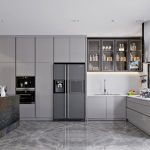 Thiết kế phòng bếp 20m2 phong cách Hiện Đại