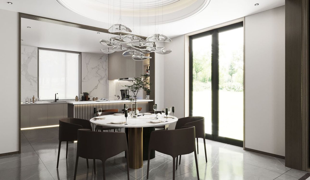 Thiết kế phòng bếp 15m2 phong cách Hiện Đại