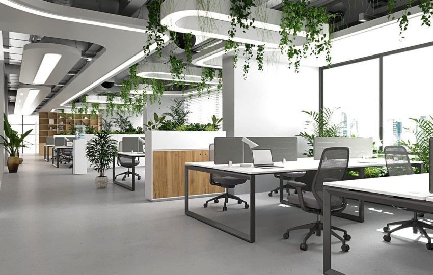 Thiết kế văn phòng 200m2 phong cách Eco