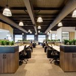 Thiết kế văn phòng 70m2 với nội thất gỗ
