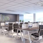Thiết kế văn phòng 80m2 không gian mở