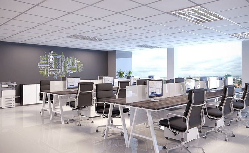 Thiết kế văn phòng 80m2 không gian mở