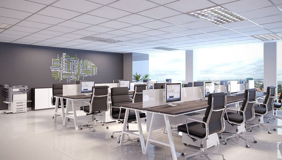 Thiết kế văn phòng 80m2 không gian mở