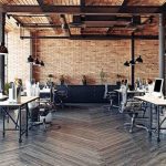 Thiết kế văn phòng 90m2 phong cách công nghiệp