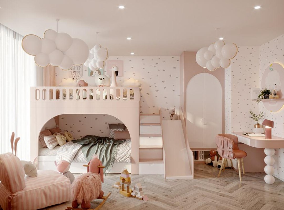 Phòng ngủ bé gái 18 tuổi – Không gian thiết kế đầy cảm hứng