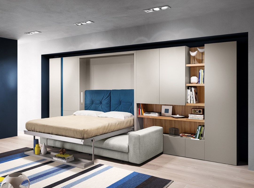 Phòng khách kết hợp phòng ngủ – Giải pháp thiết kế sáng tạo