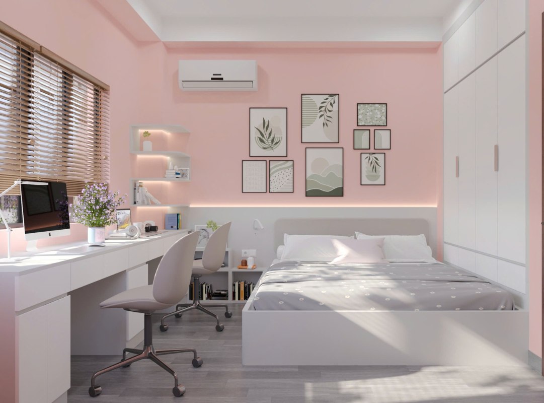 Phòng ngủ bé gái 18 tuổi – Không gian thiết kế đầy cảm hứng