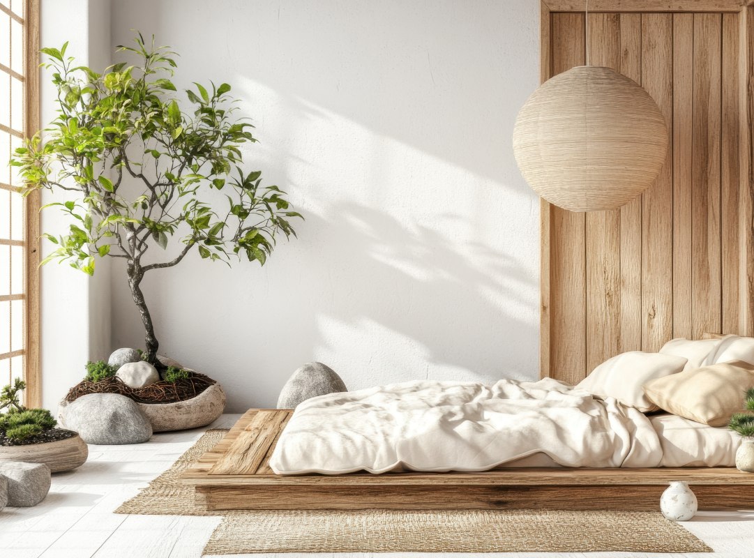 Thiết kế phòng ngủ Nhật Bản theo phong cách tối giản, hiện đại