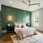 Ý tưởng thiết kế phòng ngủ màu xanh ngọc sang trọng, thư giãn