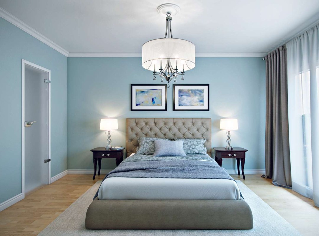 Ý tưởng thiết kế phòng ngủ màu xanh ngọc sang trọng, thư giãn
