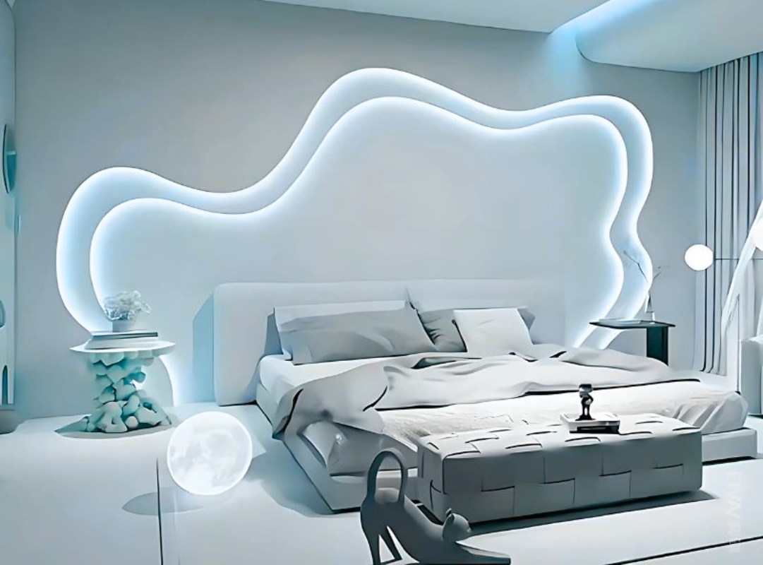 Ý tưởng thiết kế phòng ngủ màu xanh ngọc sang trọng, thư giãn