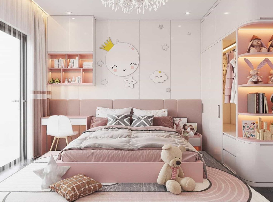 Phòng ngủ bé gái 18 tuổi – Không gian thiết kế đầy cảm hứng