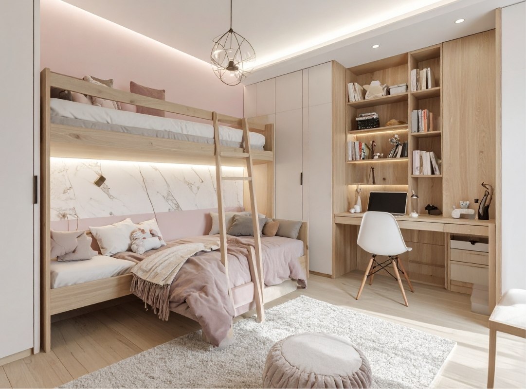 Thiết kế phòng ngủ Nhật Bản theo phong cách tối giản, hiện đại