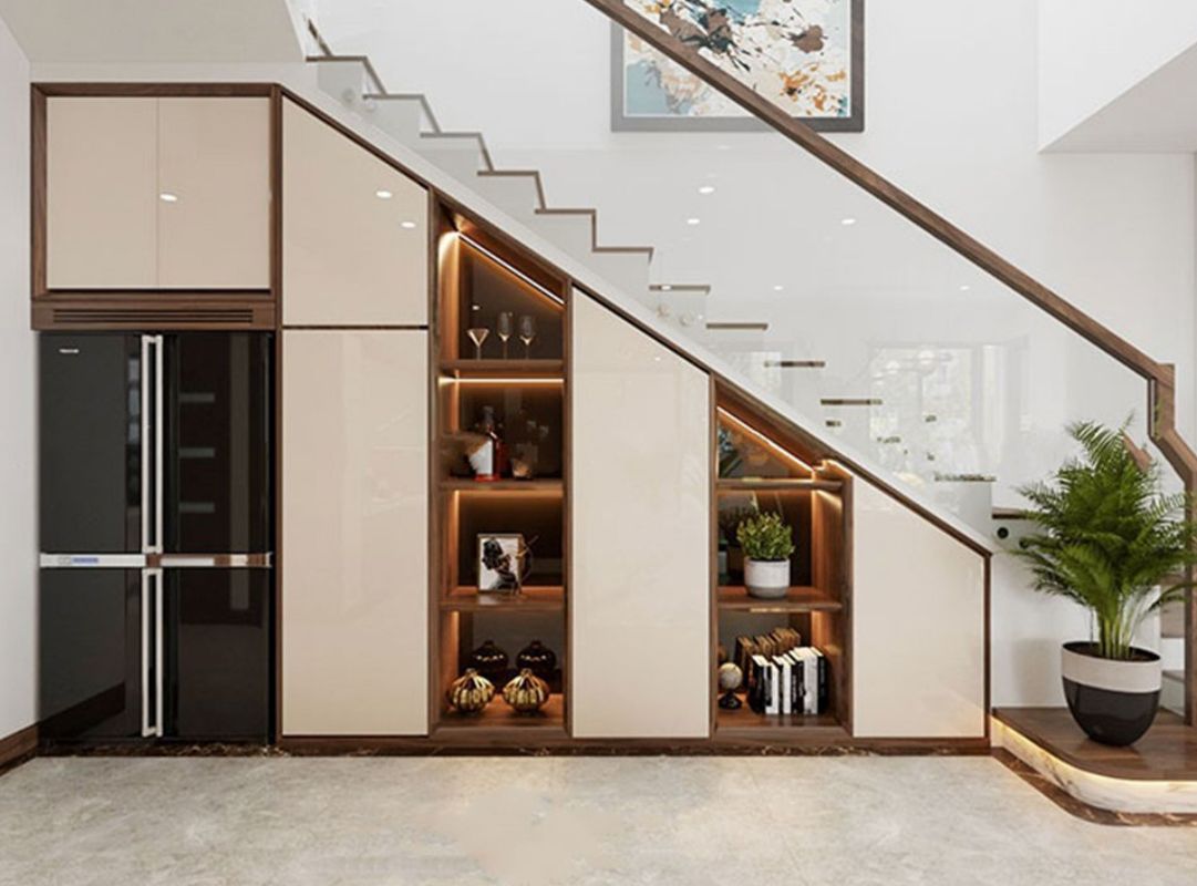 Mẫu cầu thang treo hiện đại, tạo điểm nhấn độc đáo