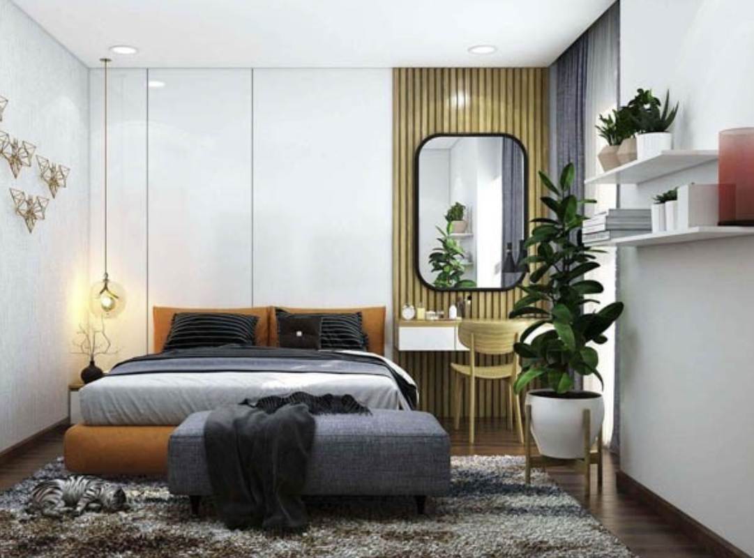 Mẫu phòng ngủ cho người mệnh thổ màu sắc hợp phong thủy
