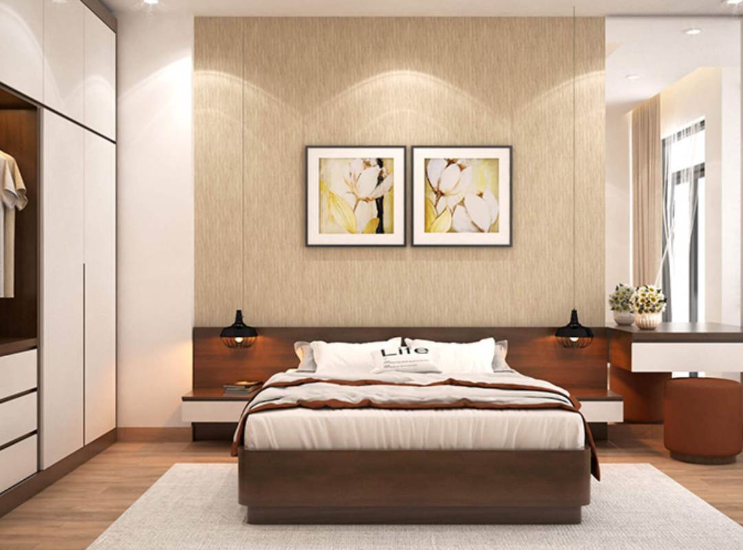 Mẫu phòng ngủ cho người mệnh thổ phát tài thịnh vượng