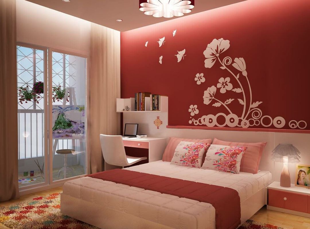 Mẫu phòng ngủ mệnh Hỏa phong cách hiện đại