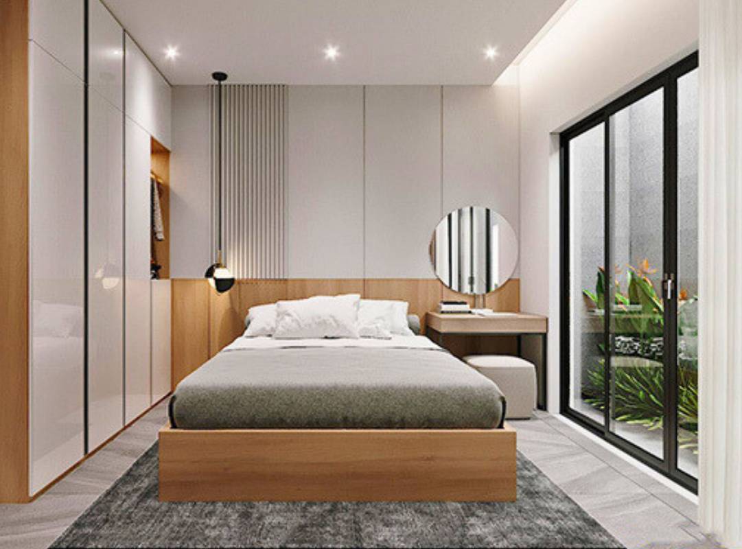 Mẫu phòng ngủ ông bà trung tính