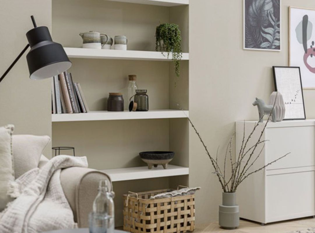 Ô trang trí tường hình chữ nhật phòng khách