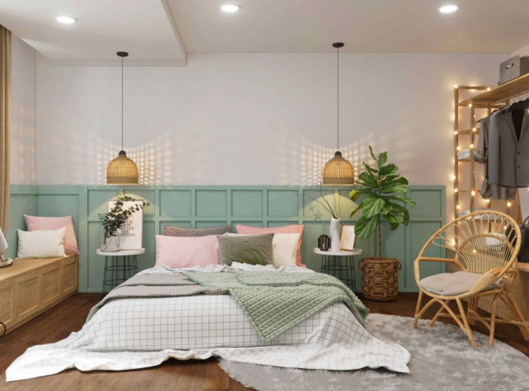 Phòng ngủ người mệnh mộc không gian thoải mái