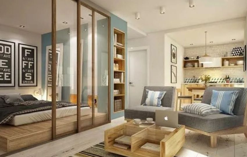 7+ thiết kế phòng ngủ kết hợp phòng khách tiện nghi