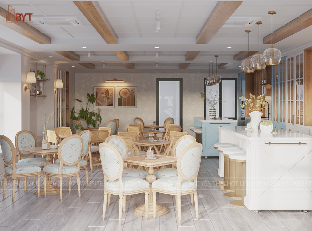Gói chi phí thiết kế nội thất nhà hàng - cafe