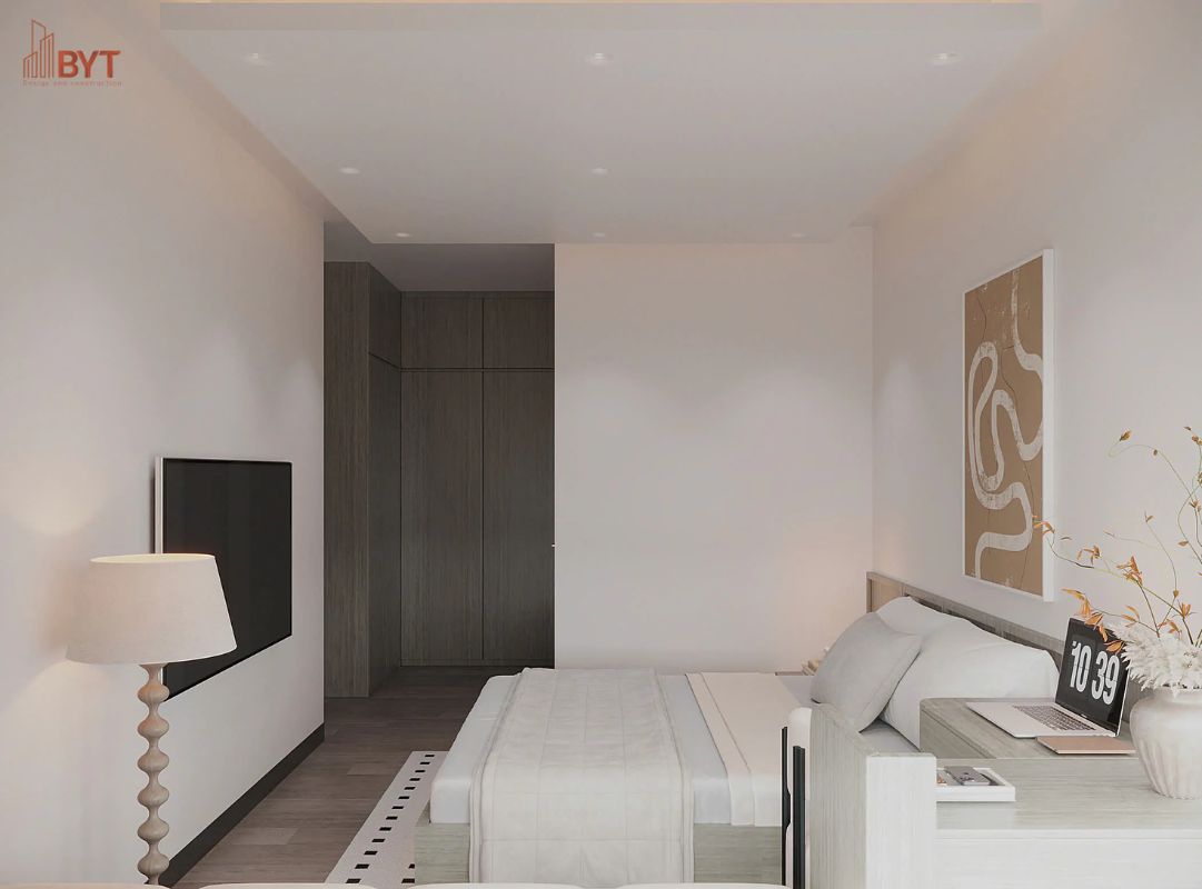 Phòng ngủ gọn gàng mang lại cảm giác thư giãn mỗi ngày.