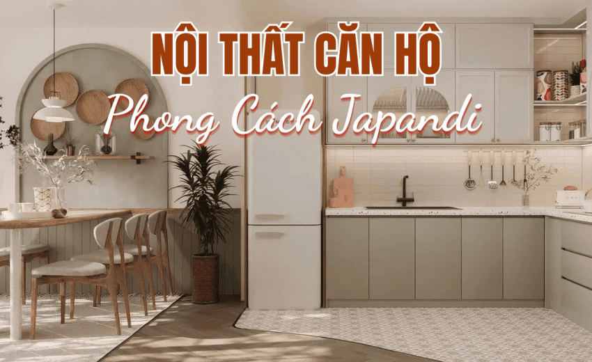 Nội thất căn hộ phong cách Japandi