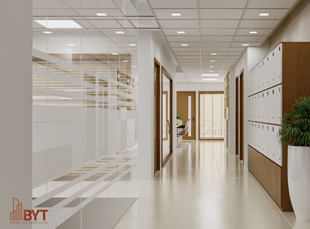 Thiết kế nội thất văn phòng tối giản, thanh lịch