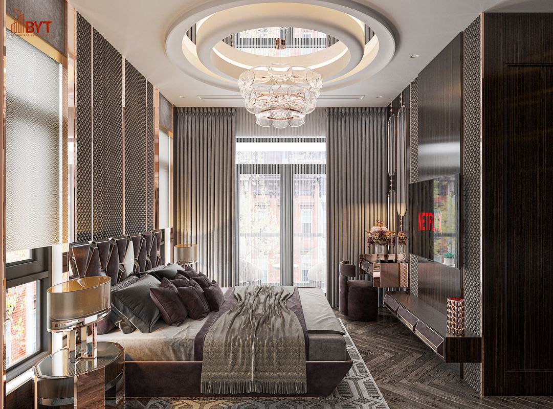 Trang trí nội thất nhà phố phong cách tân cổ điển