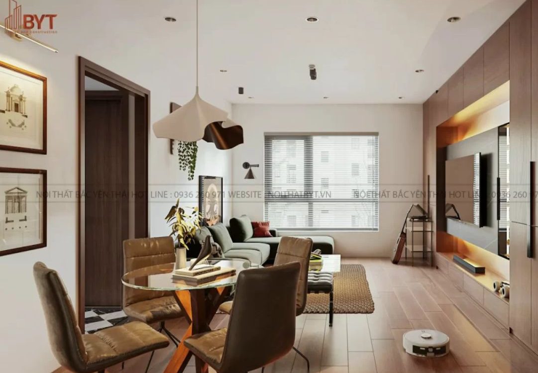 Thiết kế nội thất căn hộ 2 phòng ngủ