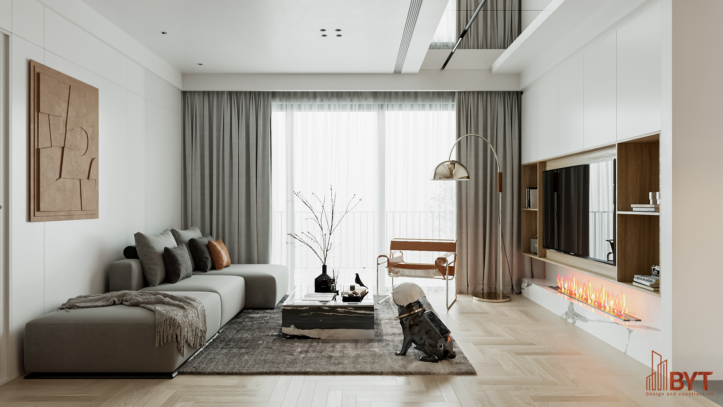 Nội thất chung cư diện tích nhỏ, phòng khách cần được bố trí thông minh