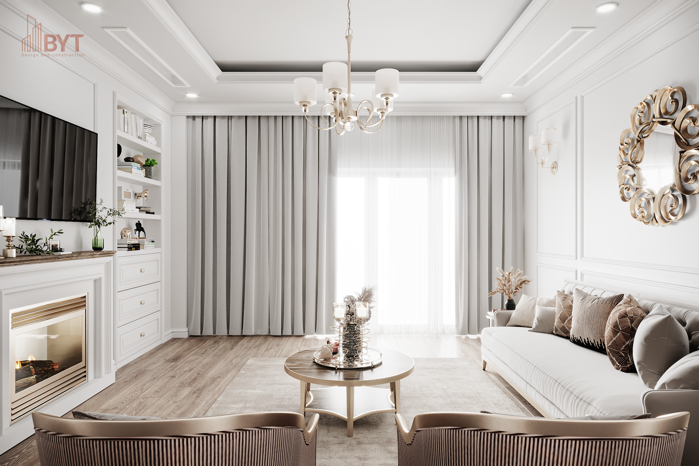 Phòng khách phong cách Modern Luxury