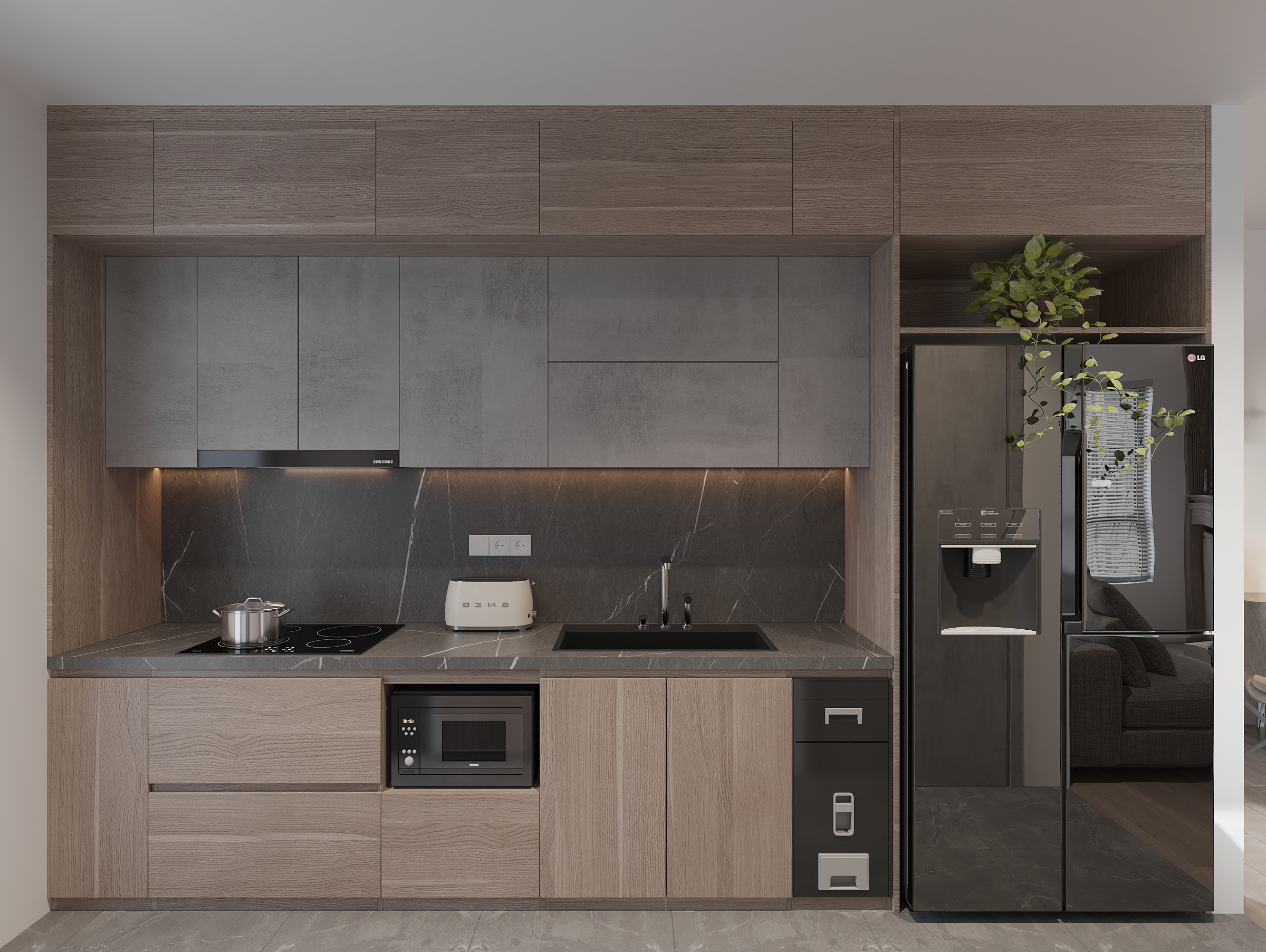 Đồng bộ không gian giúp tránh xung đột kích thước và tránh tình trạng mỗi bên làm một kiểu.