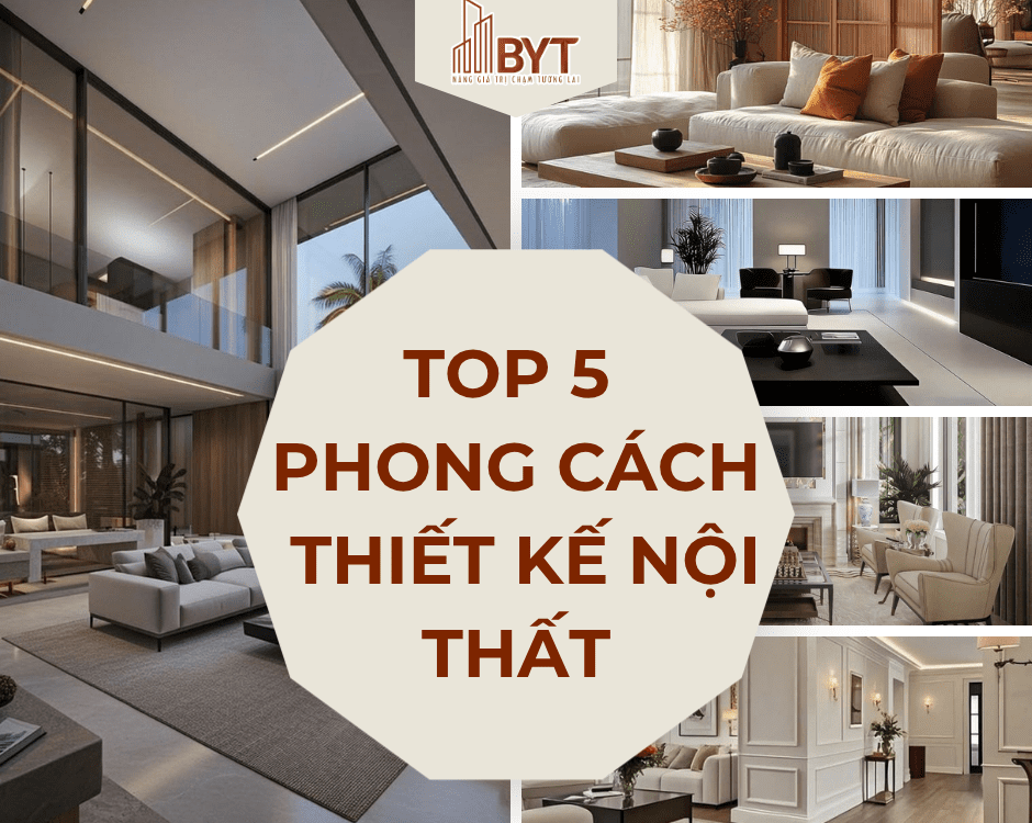 TOP 5 PHONG CÁCH THIẾT KẾ NỘI THẤT XU HƯỚNG 2026