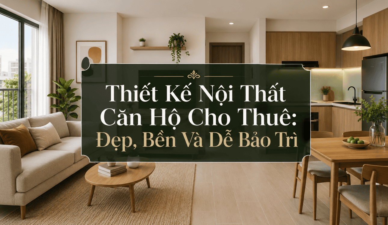 Thiết Kế Nội Thất Căn Hộ Cho Thuê: Đẹp, Bền, Dễ Bảo Trì