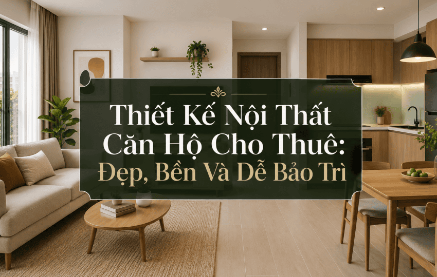 Thiết Kế Nội Thất Căn Hộ Cho Thuê: Đẹp, Bền, Dễ Bảo Trì